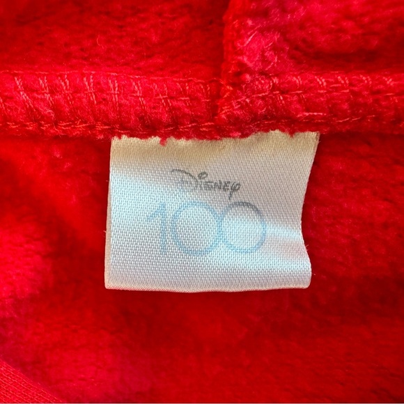 Disney 100 Mickey Minnie Graphic Hoodie Woman's Pullover Red Size XXL - Picture 6 of 7